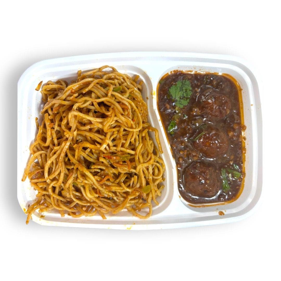 Noodle manchurian desi chinese combo