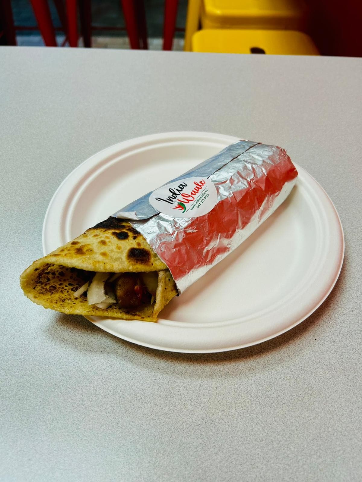 Veg kathi roll