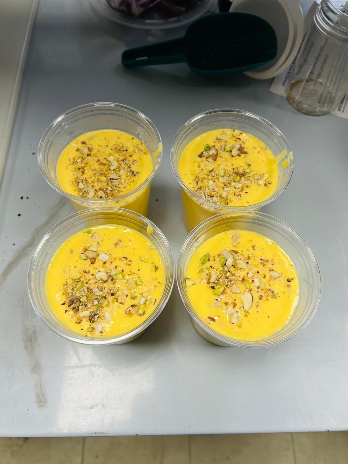 Chilled mango lassi